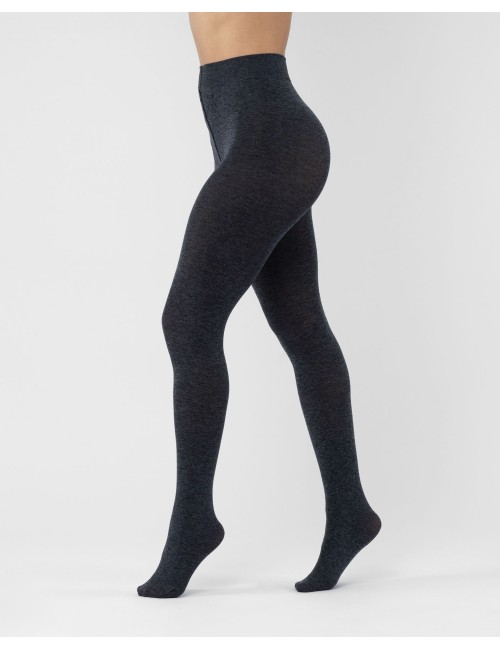 Melange Tights 90 Den - Grey