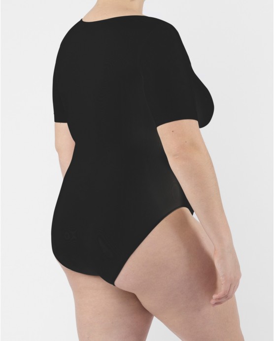 Short Sleeve Bodysuit - Black