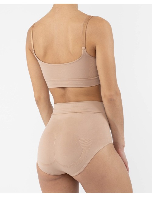 High-waisted compression briefs