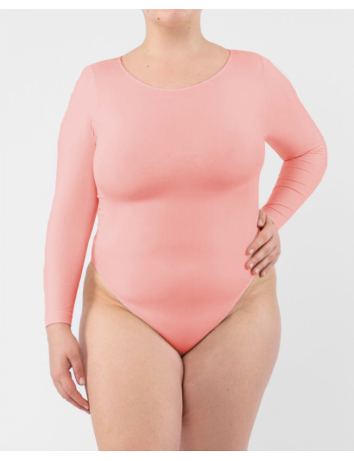 Long Sleeve Bodysuit - Coral