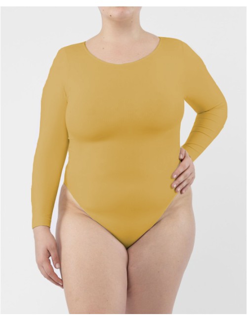 Long Sleeve Bodysuit - Ocher
